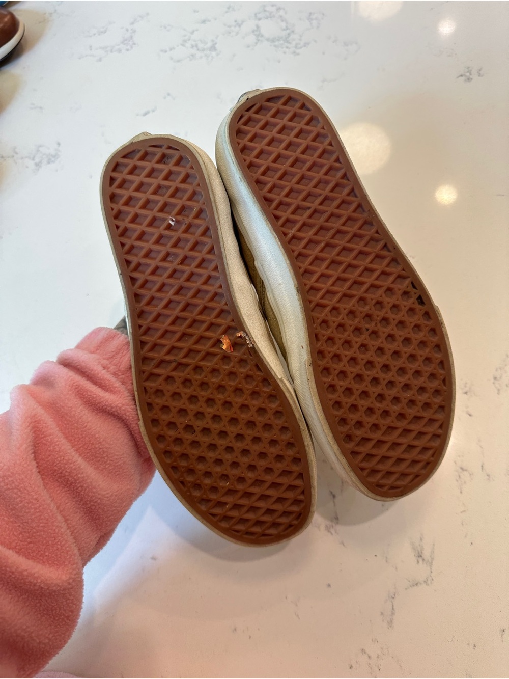Vans Tan Diamond Pattern Slip On shoes size women’s 9 - Picture 4 of 7